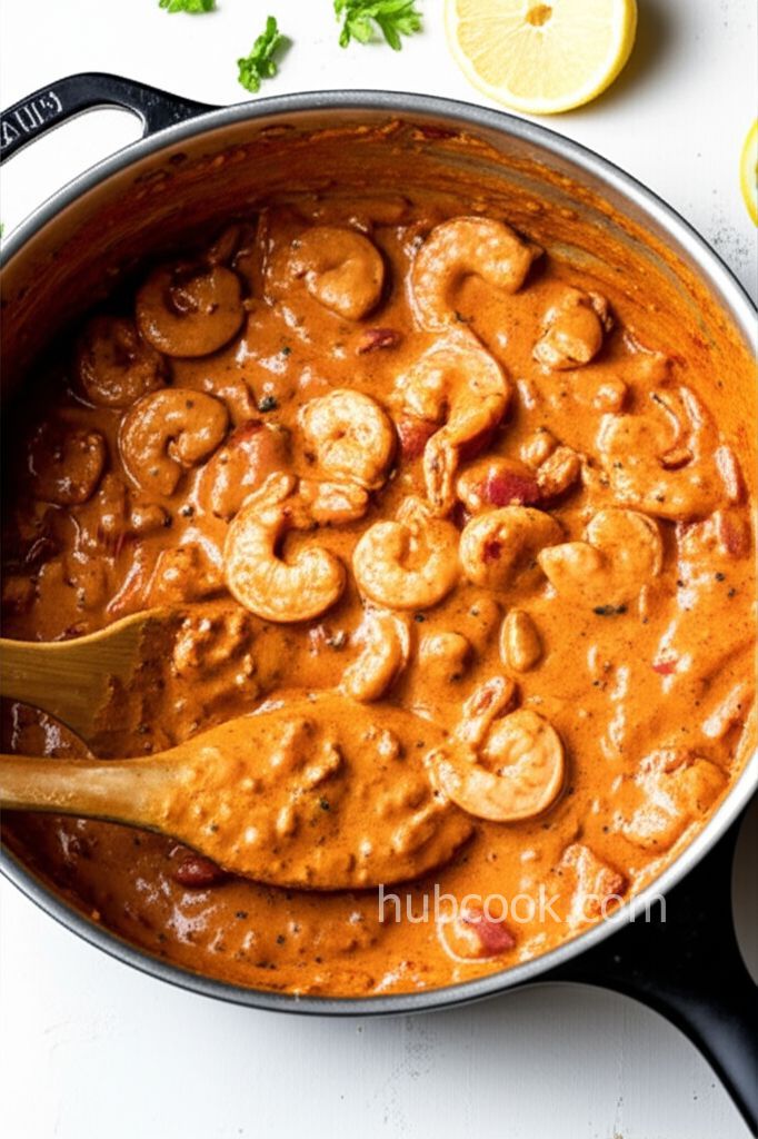 Creamy Cajun Shrimp and Sausage Pasta
