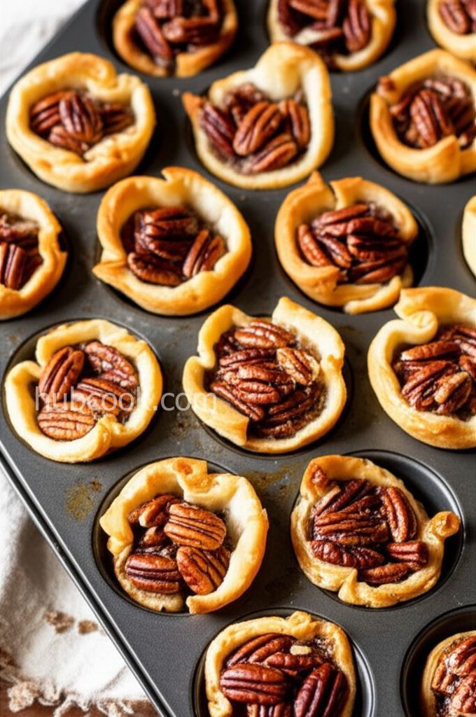 Mini Croissant Crust Pecan Pies