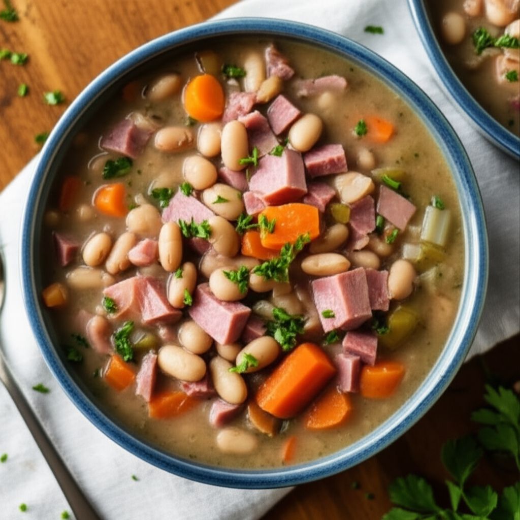 Navy Bean and Ham Soup
