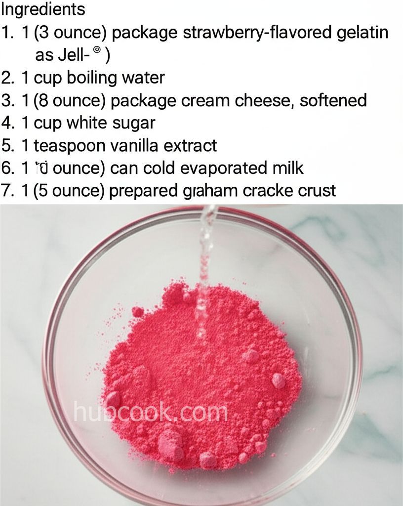 No Bake Strawberry Cheesecake