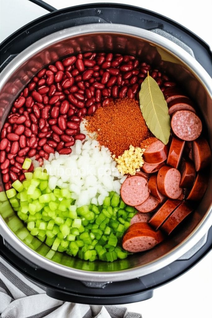 Pressure Cooker Red Beans and Sausage