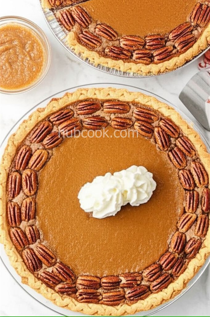 Pumpkin Pecan Pie