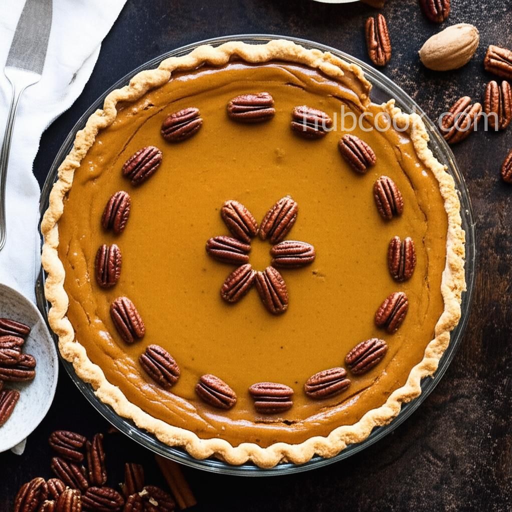 Pumpkin Tart with Pecan Crust