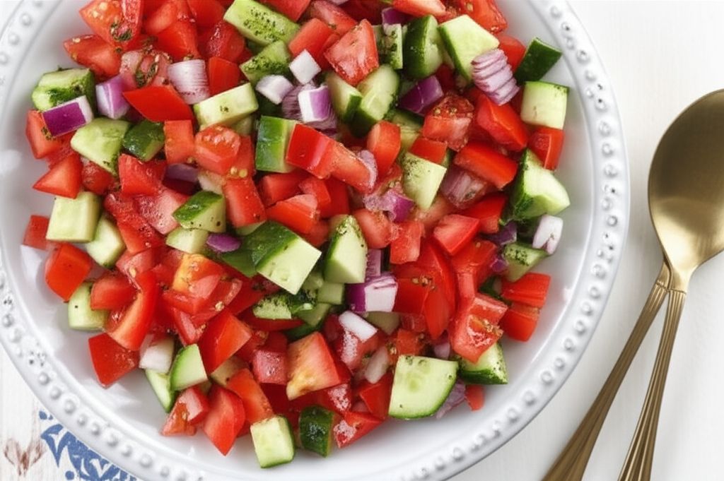 Tomato Cucumber Onion Salad